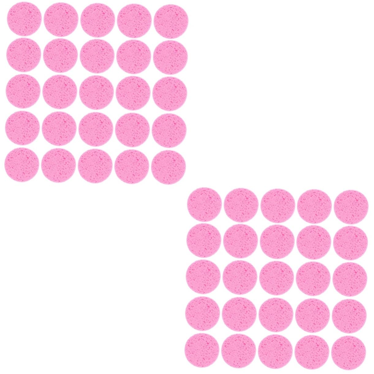 Healeved 100piezas Esponjas Faciales De Celulosa Para Desmaquillar y Limpiar y Efectivas