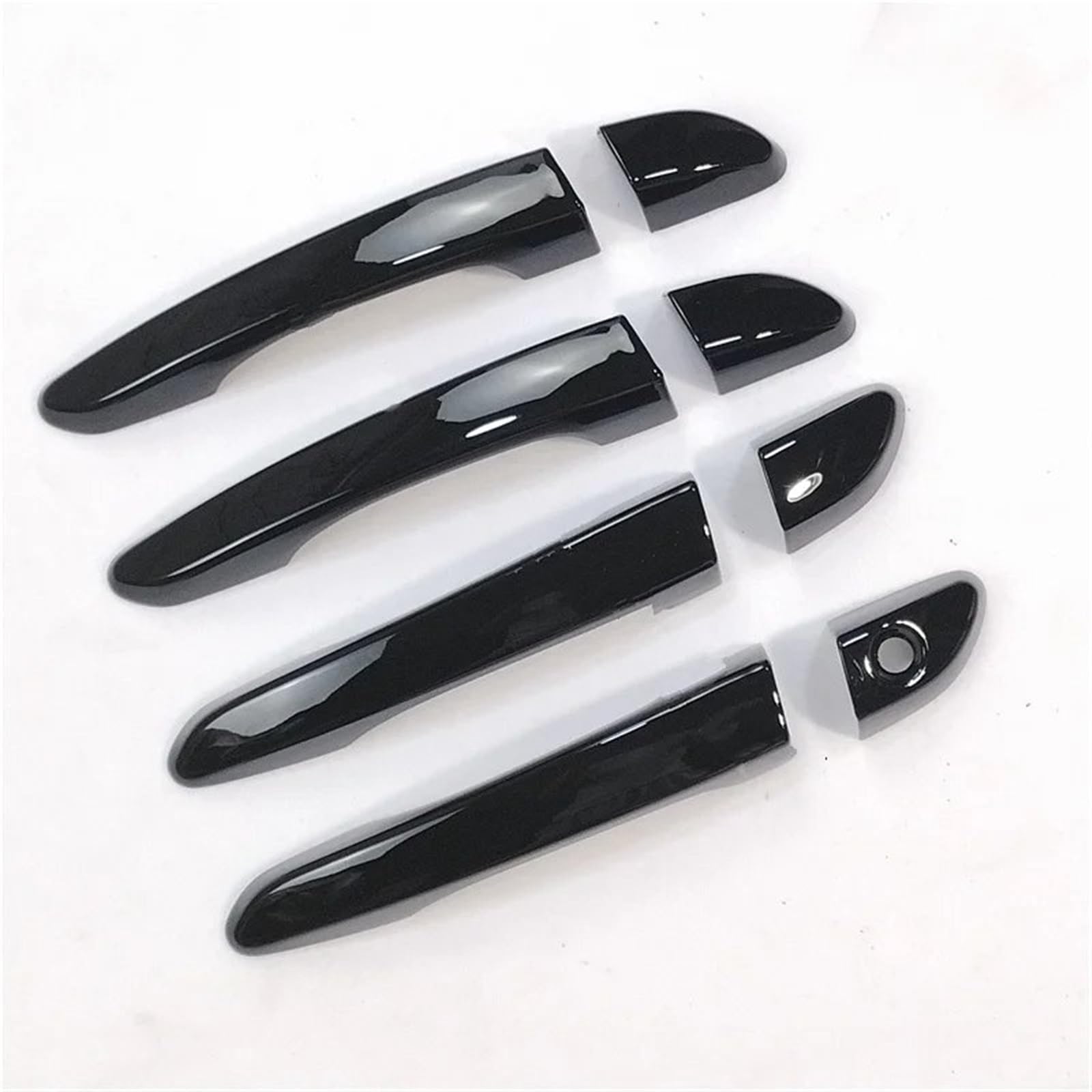Cfayrlms One Color Door Pull Cover Compatible With Hyundai For Tucson 2015-2020 Glossy Black Abs Door Handle Cover Car Door Handle Protector Trim Overlay Molding Garnish
