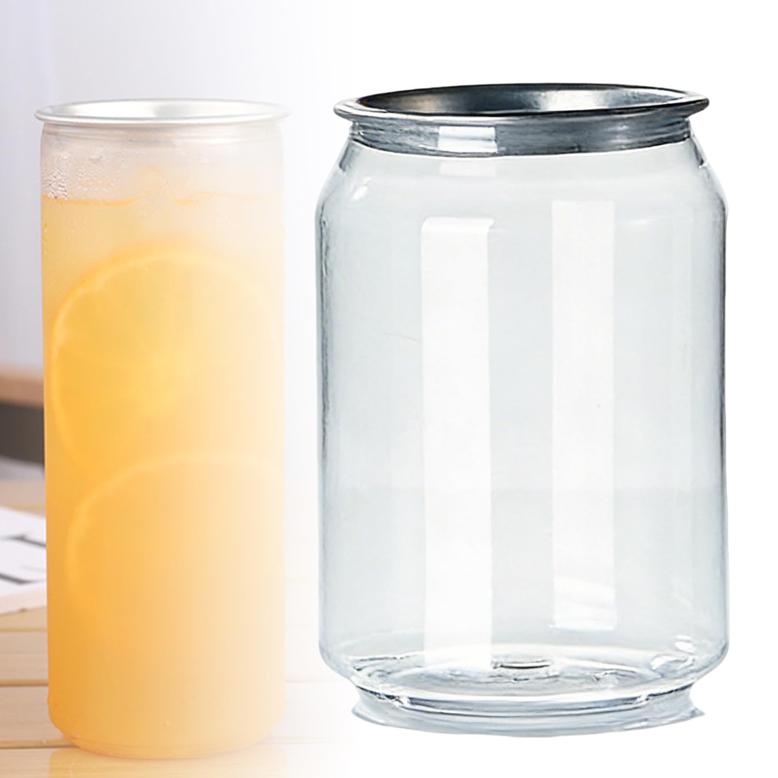 Vasos selladores de latas de plástico desechables para barras de zumos y eventos al aire libre