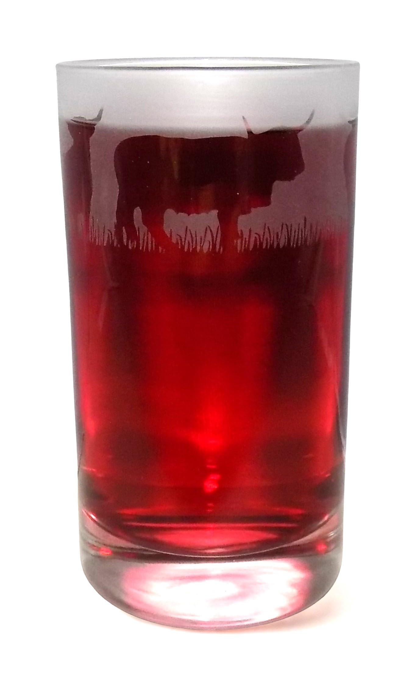 Highland Cow Hand Etched Highball Tumbler — image 1