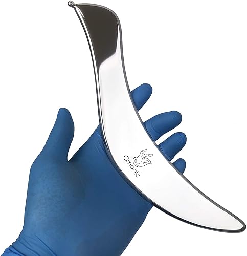 Omonic Herramienta IASTM grande de acero inoxidable Gua Sha Guasha Masaje Raspador de Liberación de Fisioterapia Herramientas de Movilización de