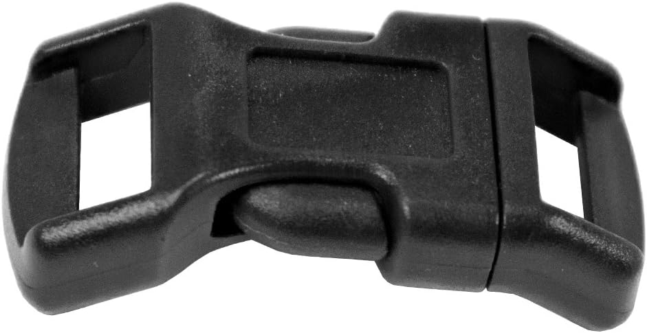 Paracord Planet Buckles – 1/2 Inch – Variety of Colors – Contoured Single Bar & Economy Side Release Double Bar