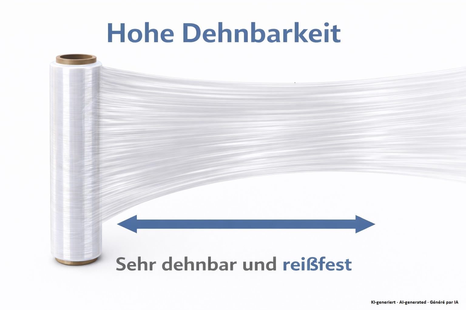 6 Stück B teurobrecher Stretchfolie, transparent, 50cm, 1,5 kg
