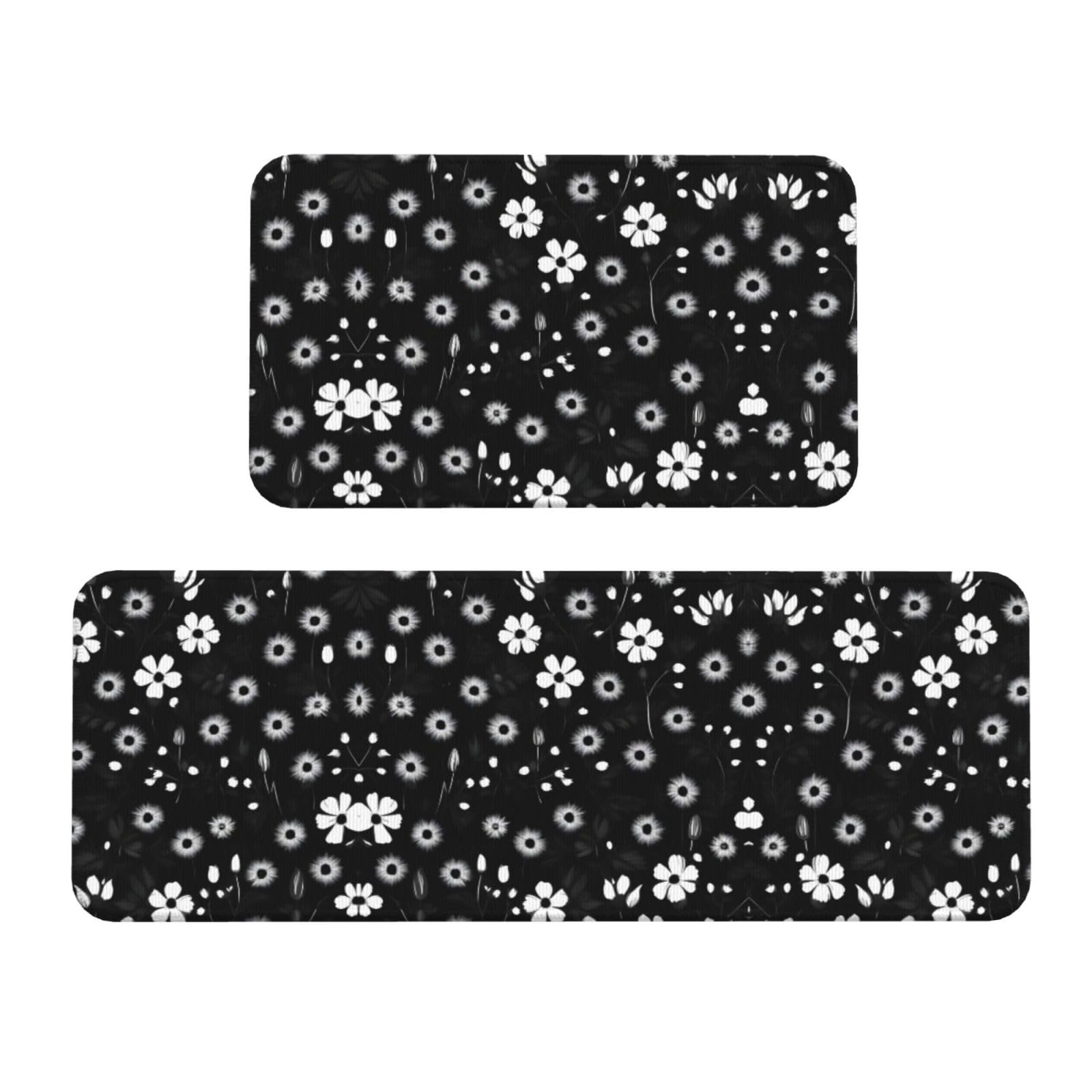 Tapis de cuisine de Noël anti-fatigue et antidérapant lot de 2 fini les glissades au sol