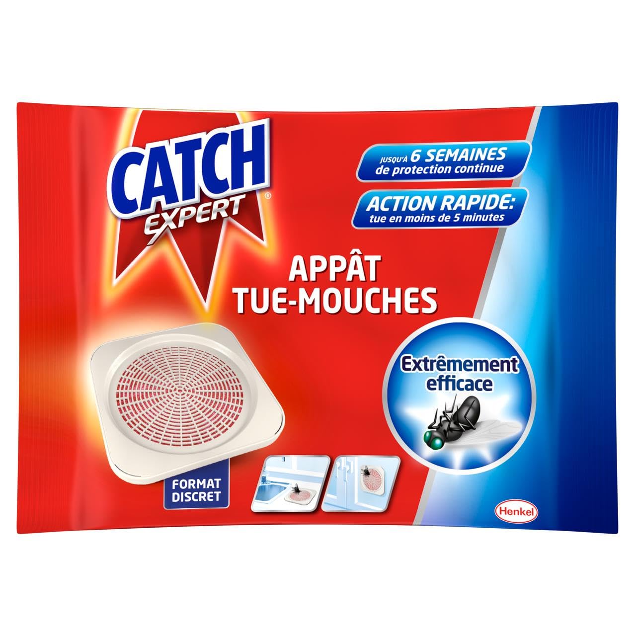 CATCH Lot de 3 x 1 Appât tue-mouches