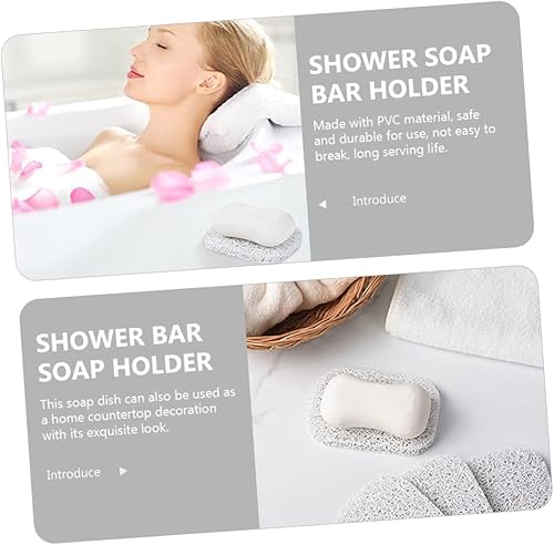 Miniatura 2 de Almohadilla de drenaje de jabón, 10 unidades, bandeja de baño, bandeja de plástico, recipientes de plástico, jabonera de viaje, soporte para jabón