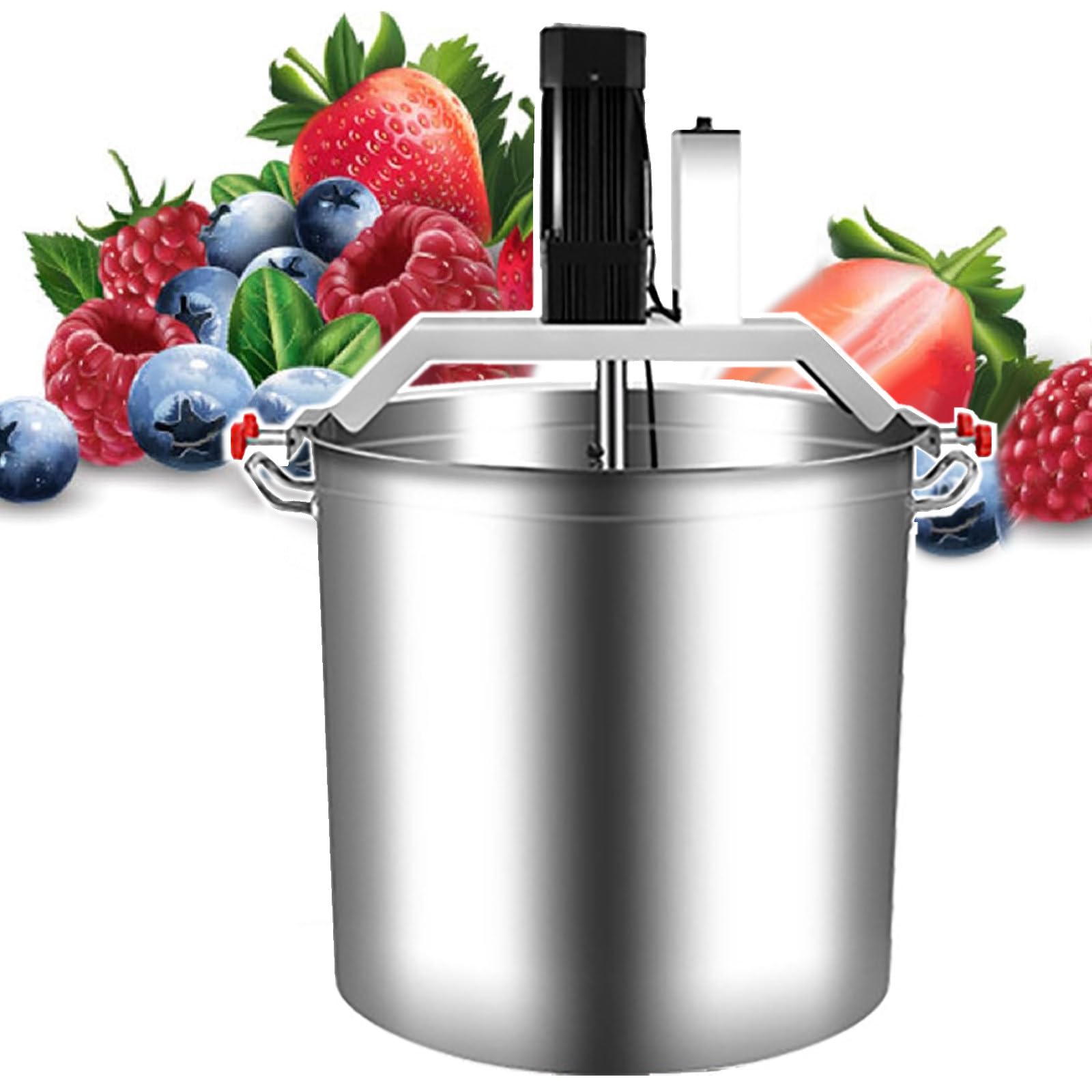 GLJTUO Electric Mixer Machine,40L 80L Automatic Food Mixer, Hot Pot Seasoning Sauce Stir Frying Machine, Adjustable Stirring Speed, Stainless Steel, for Restaurant Food Factory