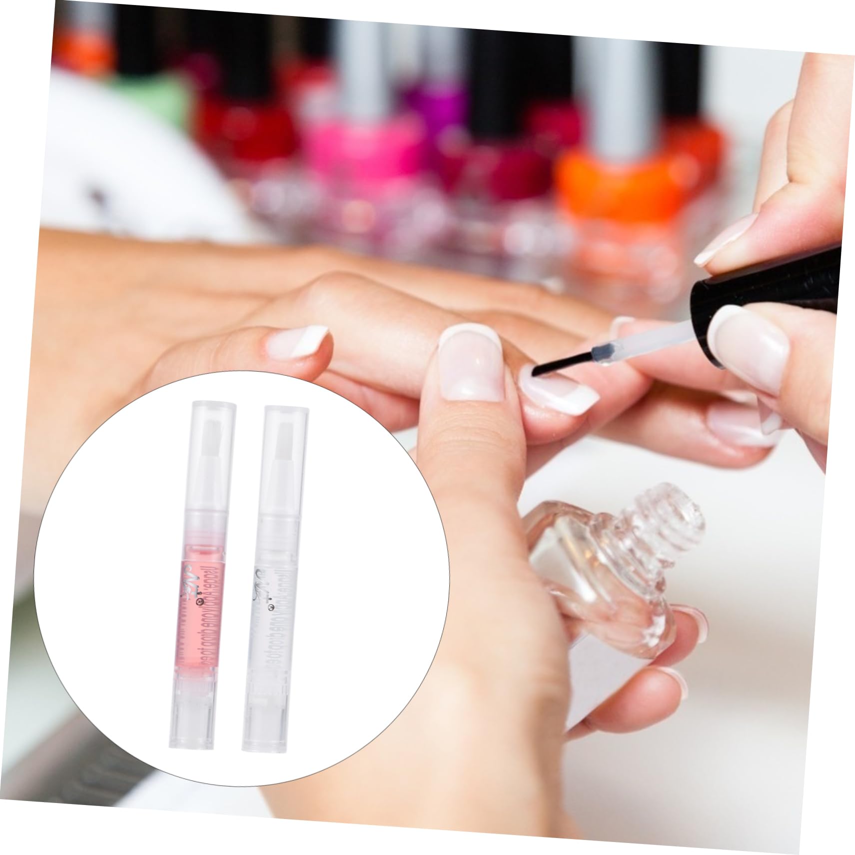Healeved 24piezas Nutriente Para Cutículas Lápiz Hidratante Para Cuidado De Uñas Para Manicura y Reparación De Para Salones y Casa