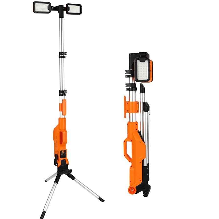 Rechargeable Cordless LED Work Light with Stand 8000 Lumen