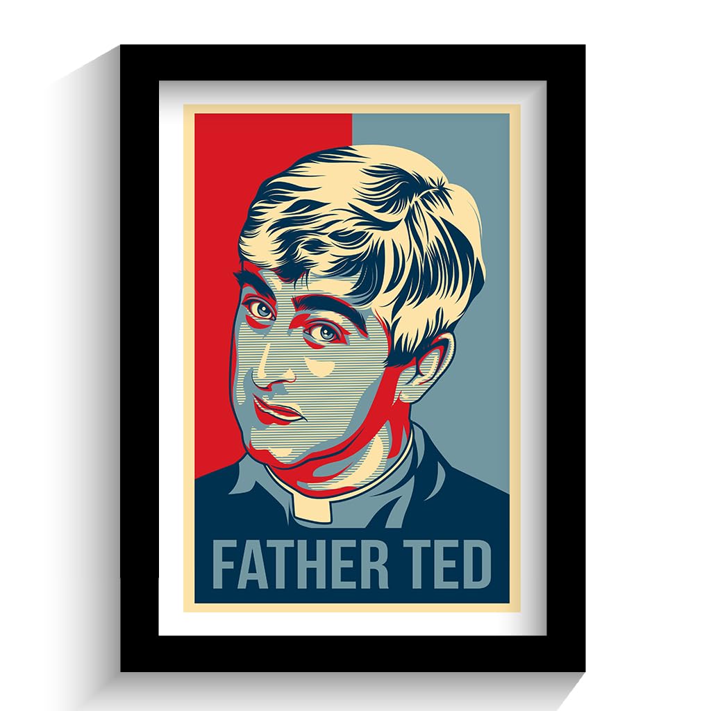 Quoteszy FATHER TED POP ART FRAMED PRINT