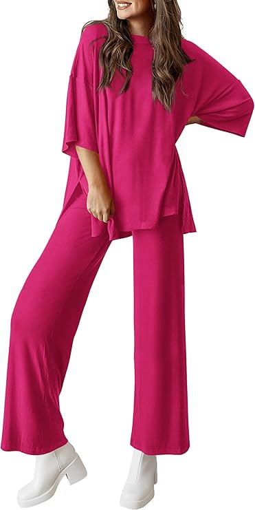 PRETTYGARDEN Two Piece Sets For Women Summer Fashion Lounge Matching Set 2025 Travel Vacation Airport Outfits Clothing