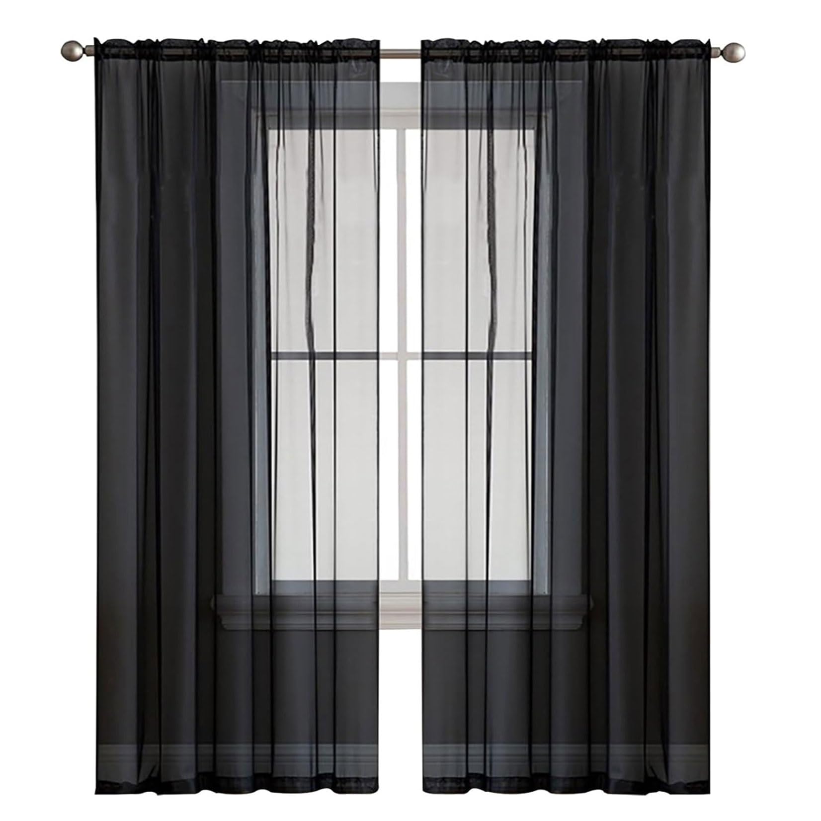 Voilage demi transparent de haute qualité 200x200 pour fenêtre de chambre