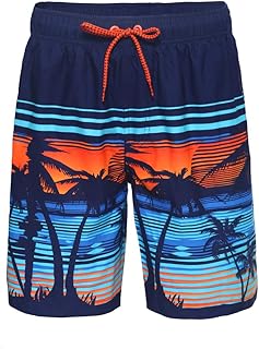 Rokka&Rolla Men's Swim Trunks Quick Dry Beach Shorts with Mesh Lining Swimwear Bathing Suit