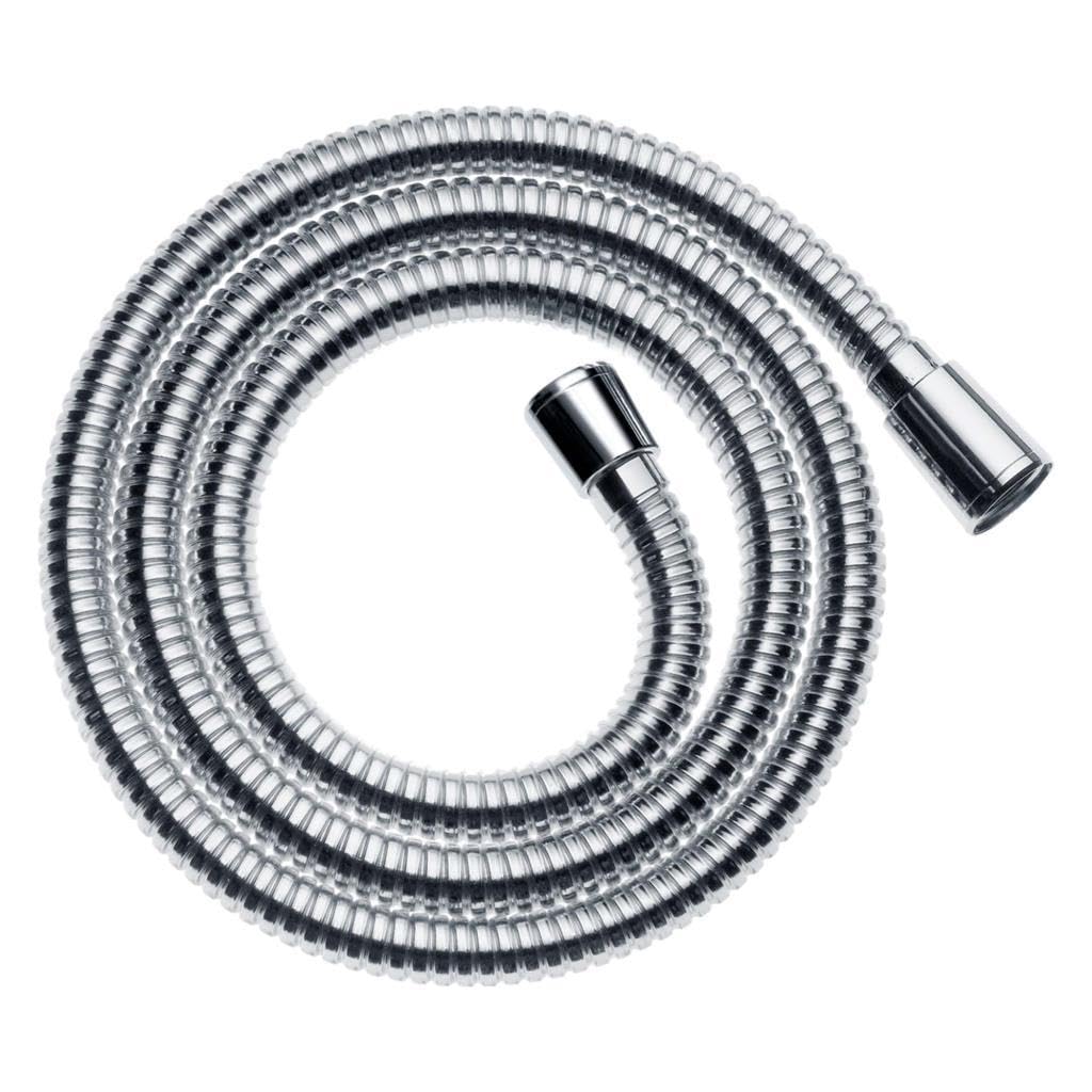 hansgrohe Sensoflex - universal Metall Duschschlauch 1,60 m, mit Verdrehschutz, flexibler Brauseschlauch mit Knickschutz, inkl. Dichtungsringe, Chrom, 28136000