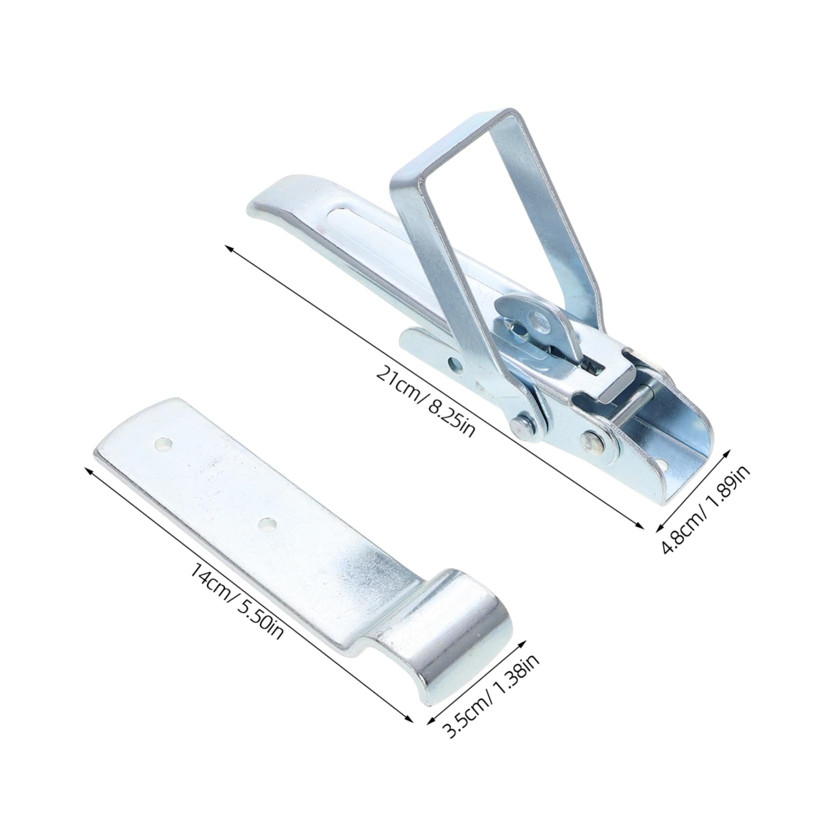 Ciieeo Adjustable Draw Latch for Trailer Lift Gate Heavy Duty Over Center Latch Clamps for Caravans and Utility Trailers Secure Fastening