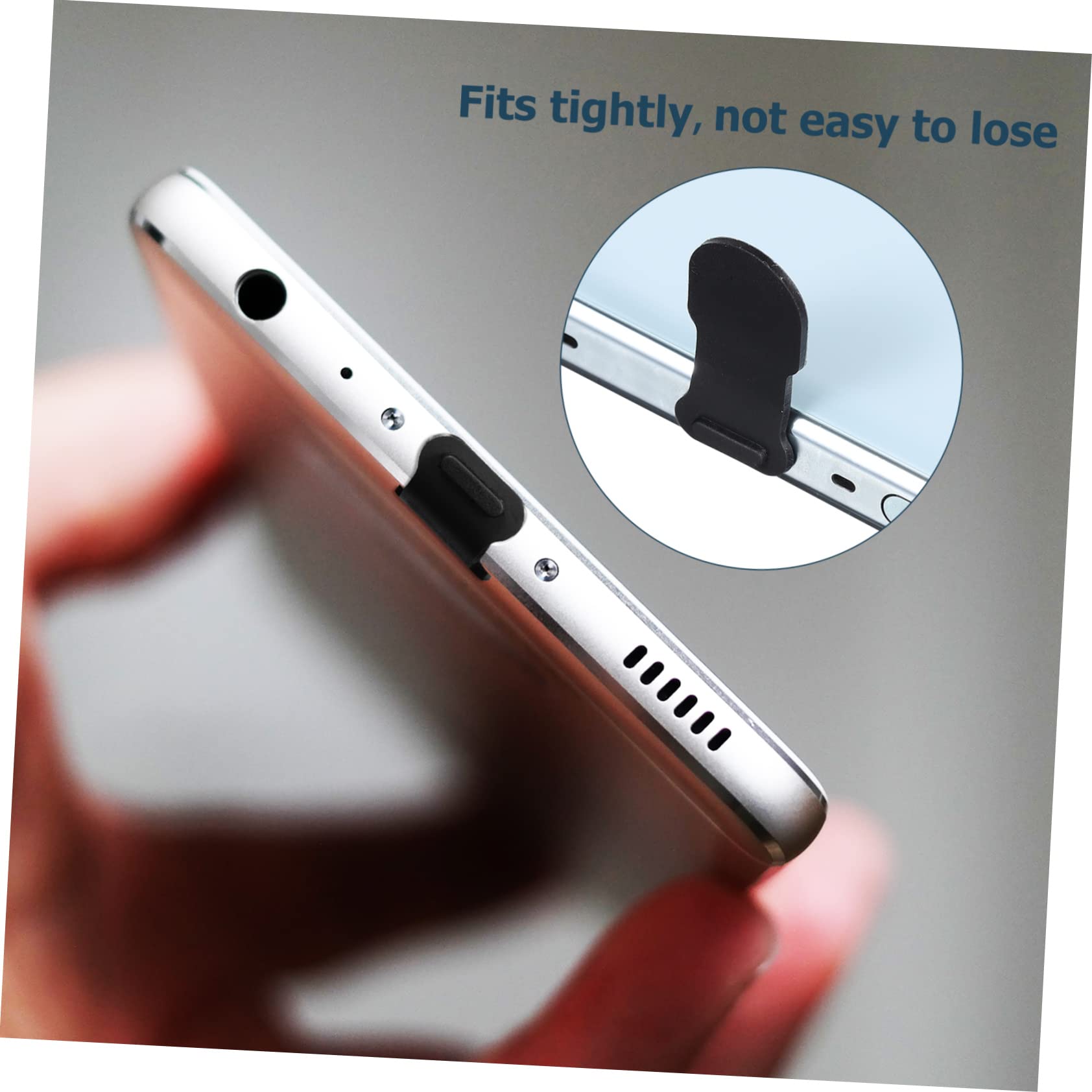 UKCOCO 32 Piezas Plumero Cubierta USB c Tapa USB c USB c Anti Enchufe Cubiertas Tipo c Cubierta Anti USB c Enchufe USB-c Enchufar Androide Gel De Sílice Teléfono Móvil