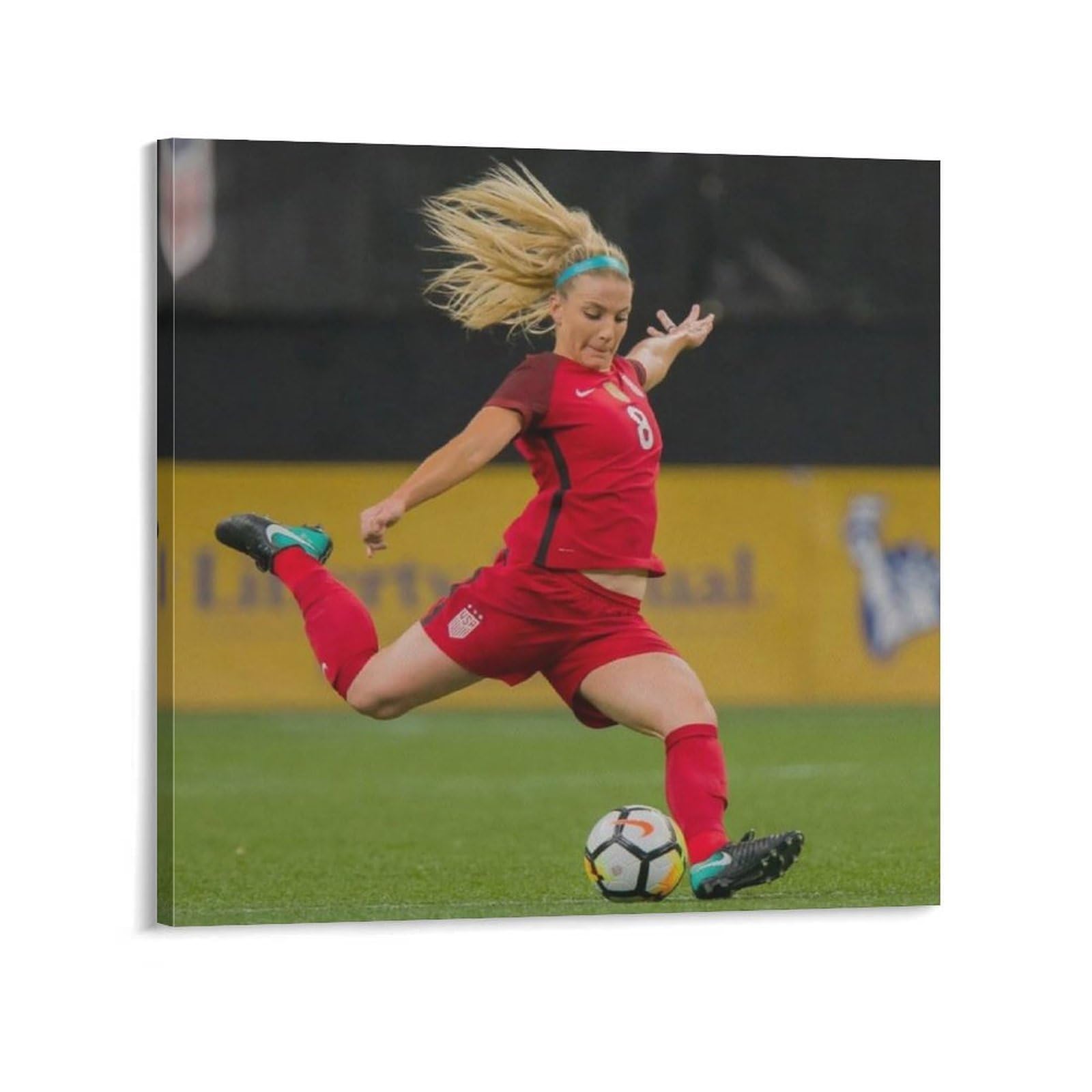 Asuiu Frame-Style Julie Ertz Canvas Poster Wall Art Picture Painting Poster Canvas Print Posters Artworks Room Decor 12X12inch(30X30cm)