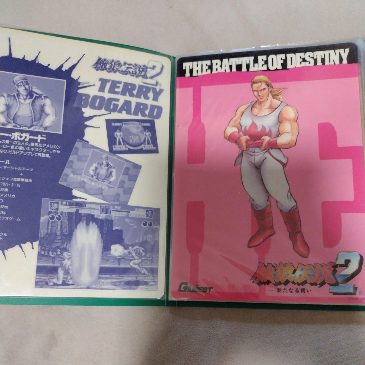 ネオジオ ゲーメスト 餓狼伝説2 下敷き 12枚セット 12種類 下敷 餓狼