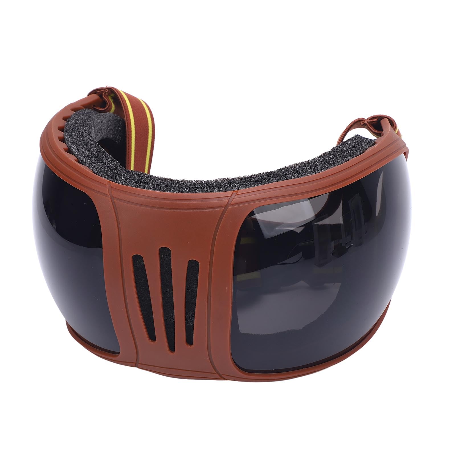 Lunettes d'équitation UV400 Sangles Réglables Rembourrage Mou Sportives Soleil (Gray)