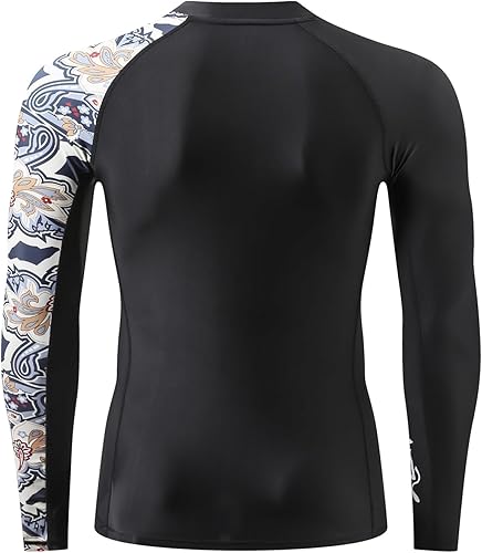 Miniatura 4 de HUGE SPORTS Camiseta de protección para hombre, manga larga, con protección solar UPF 50+, protección UV, de secado rápido y con diseño de costuras