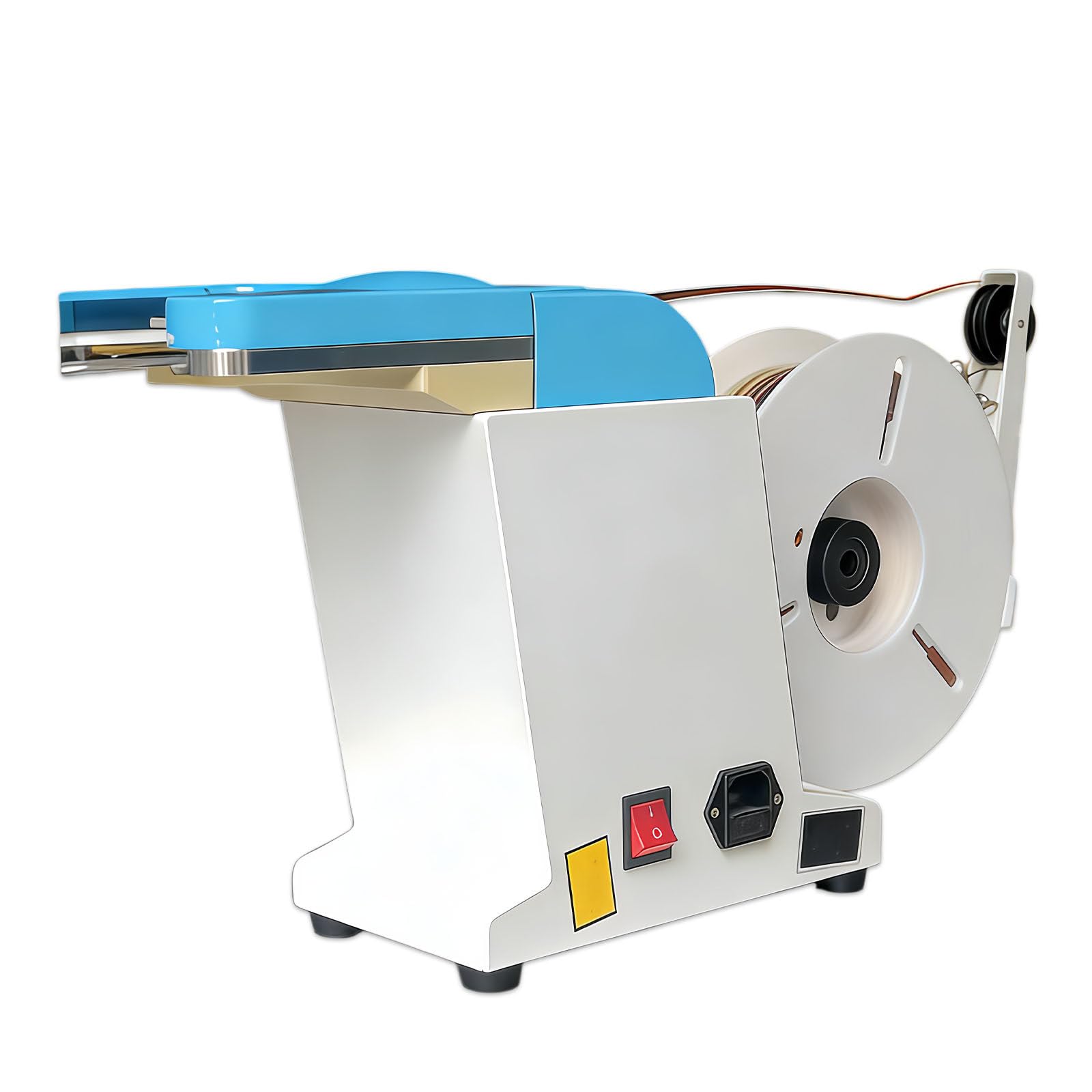 Máquina de amarre giratorio, sellador automático de bolsas, con salida de 70 mm/0,1 a 1,2 mm de capacidad, herramienta de atar bolsas de plástico, para almacenamiento hermético de alimentos