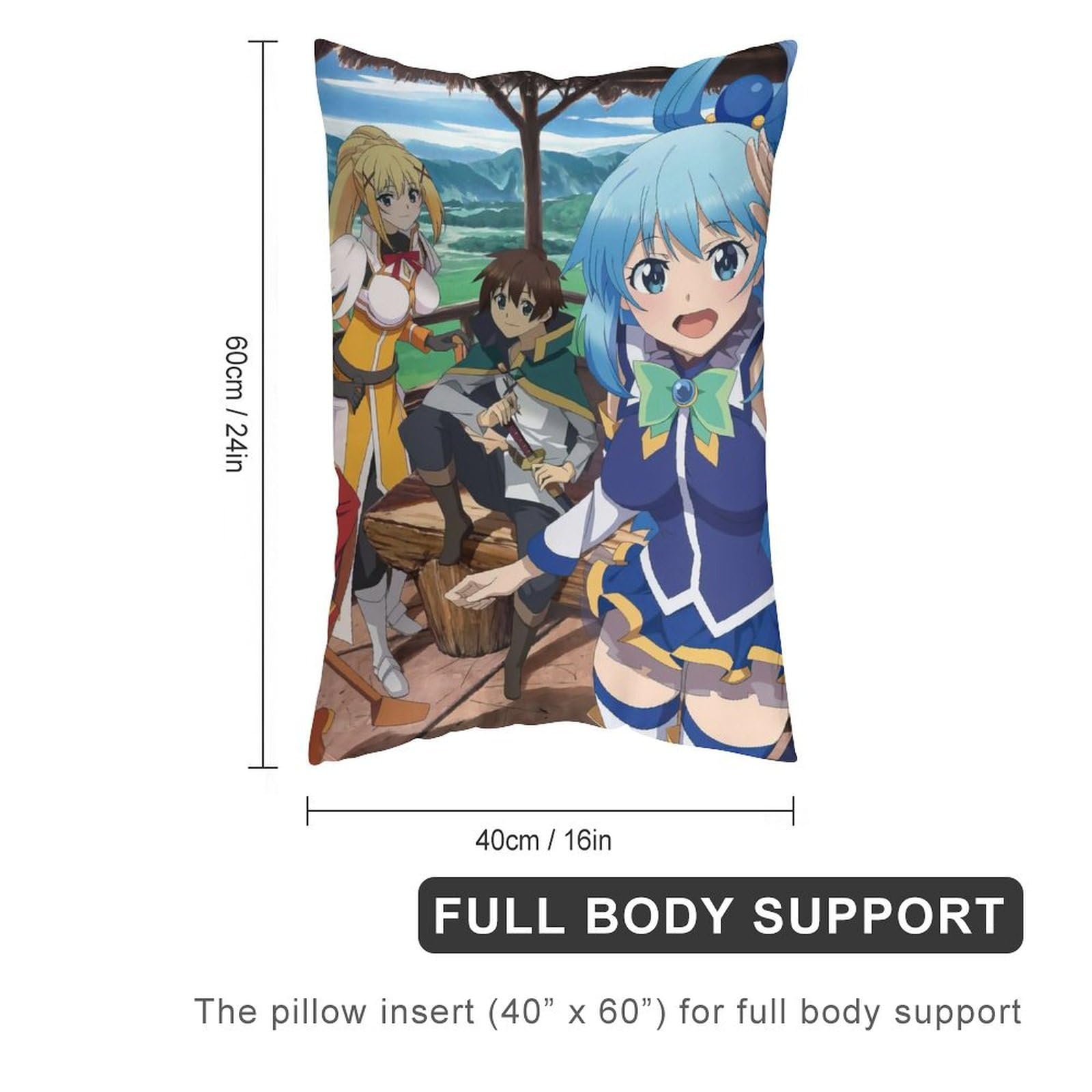 Amazon｜枕カバー このすば アクア めぐみん ダクネス カズマ 軽量 