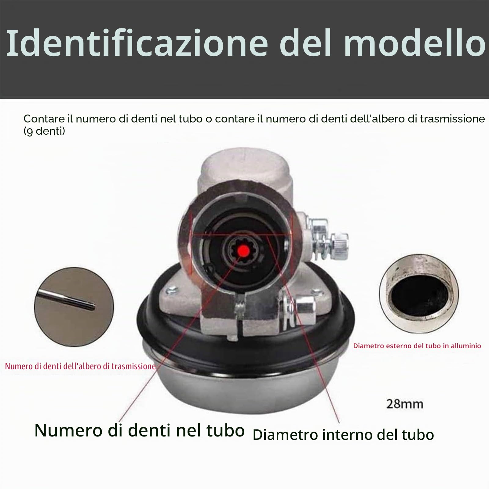Attrezzo da Giardino Decespugliatore Ruota a Erba, 28 mm 9 Denti Terra Allentare Mini Motocoltivatore Ruota di Aratura Profonda Coltivatore di Motocoltivatore da Giardino