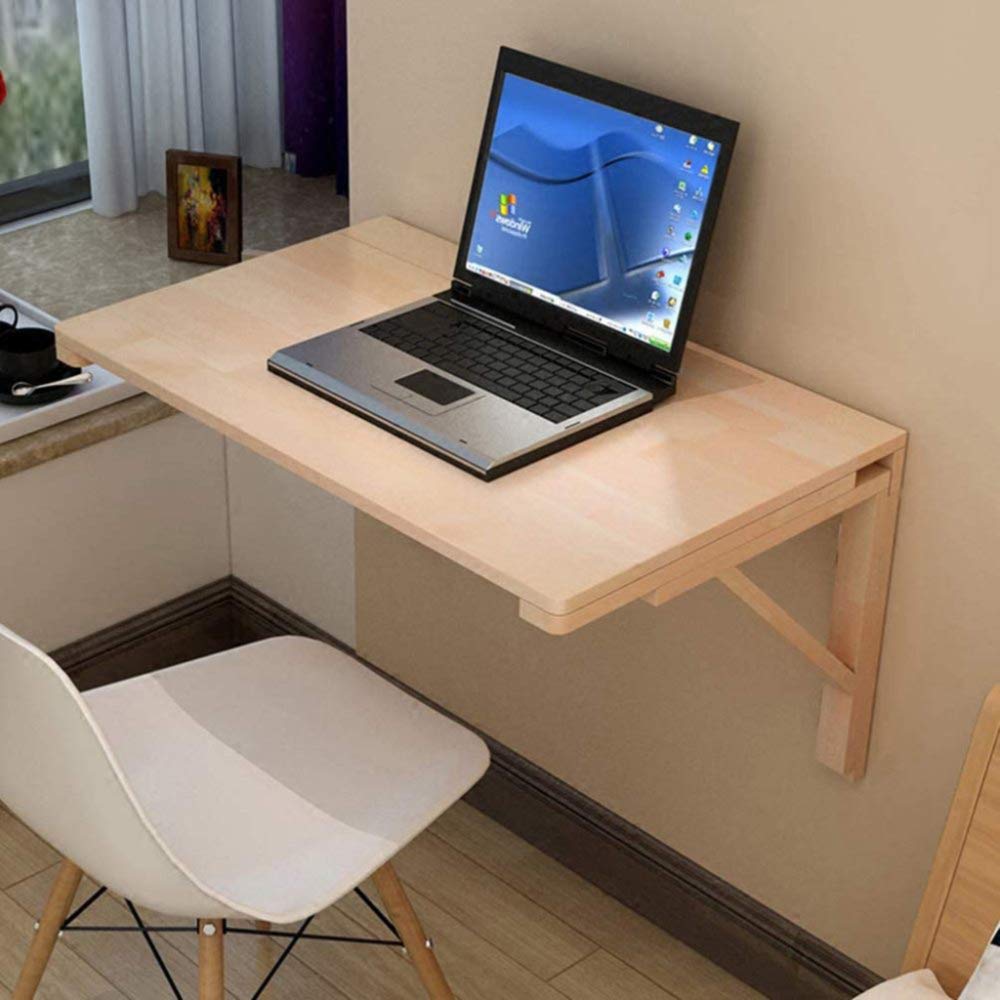 Table murale à abattant rabattable pour optimiser l'espace de travail