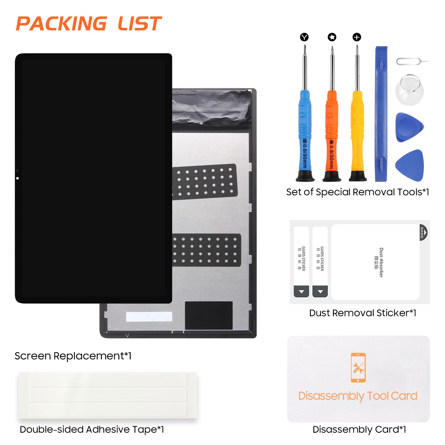 LCD Display pour Lenovo Tab Plus TB351FU 11,5 Pouces 2024 Écran de Rechange pour Lenovo Tab Plus TB351FU Ecran Replacement Digitizer Touchscreen Full Assembly avec Réparation Kit