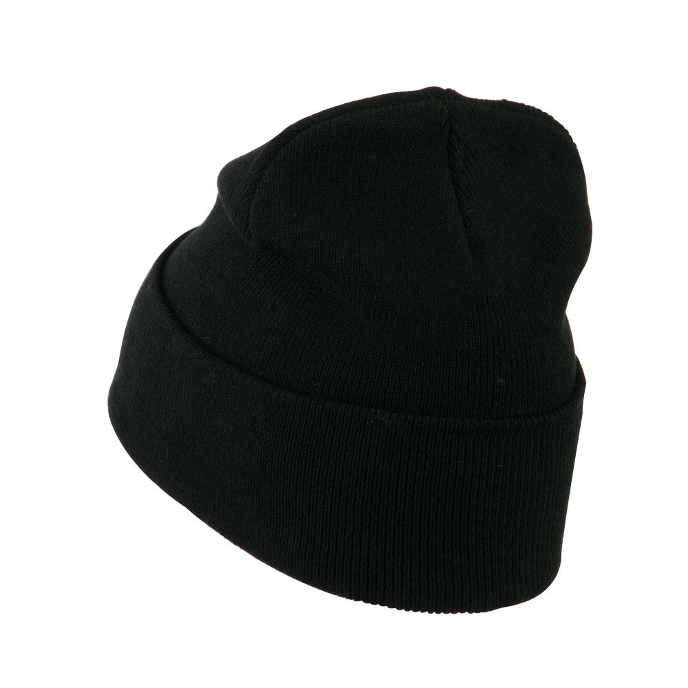 Peace on Earth Embroidered Beanie - Black OSFM