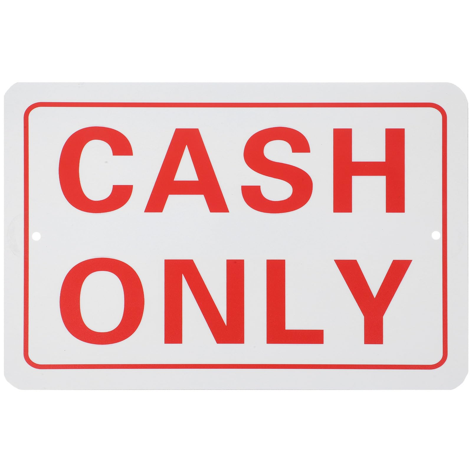 ULTECHNOVO 1 Pcs Cash Only Sign Sticker - Self Adhesive Vinyl Office Sign Outdoor No Credit Card s No Checks Retail Store Payment for Shop Cash Payment (20cm x 30cm)