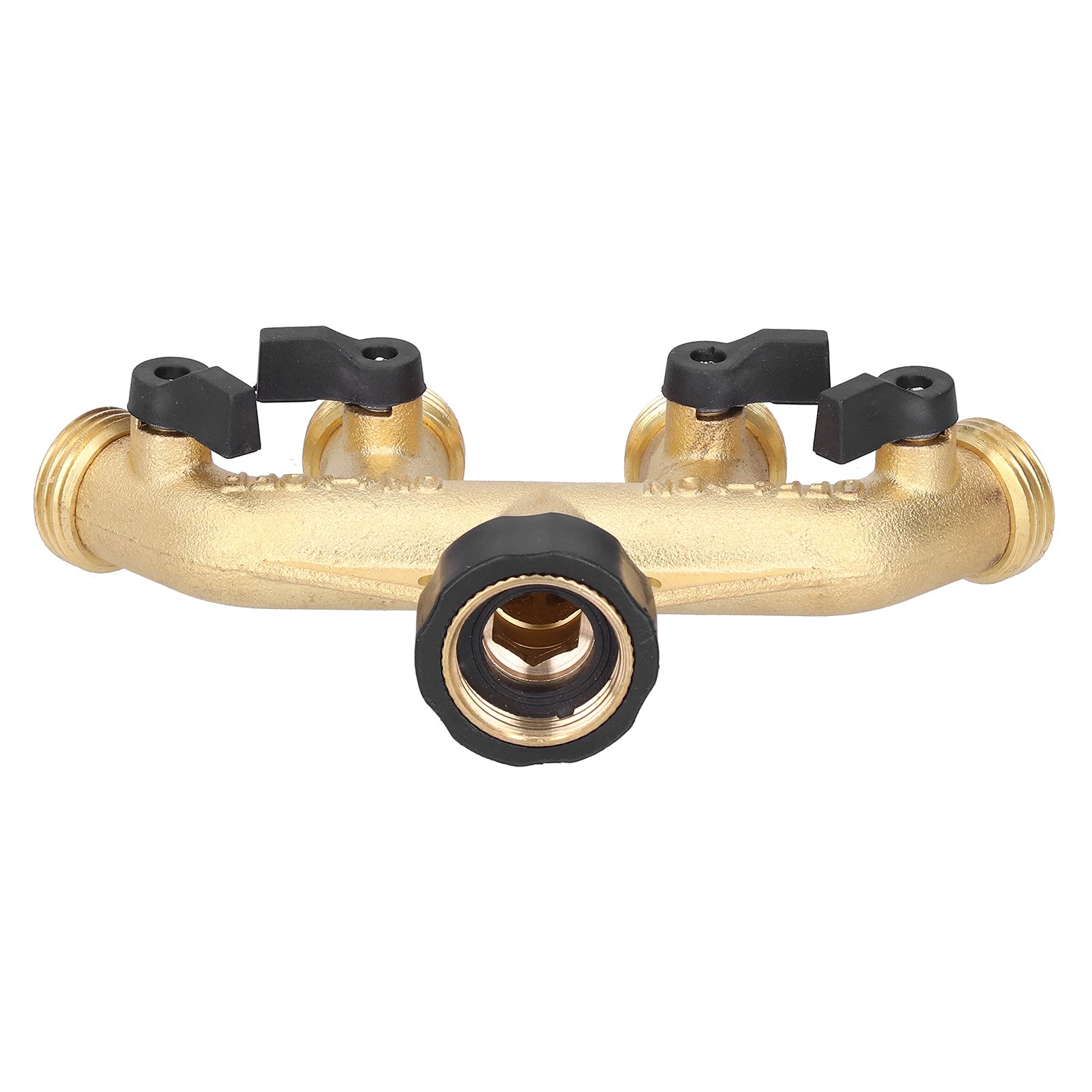 G3/4 Divisor de manguera de agua de 4 vías Adaptador de manguera de jardín Distribuidor de conector de riego para grifo