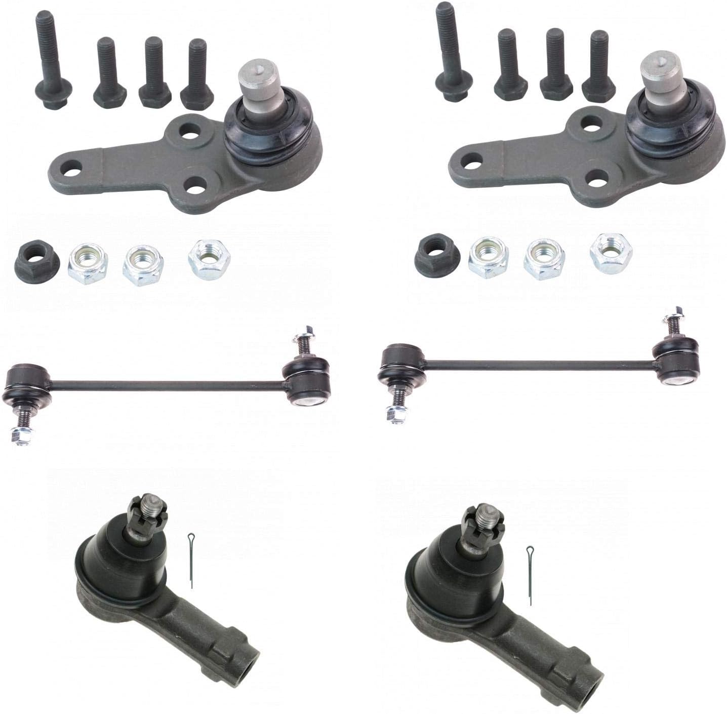TRQ Front Steering & Suspension Kit for Ford Focus (2006-2007)