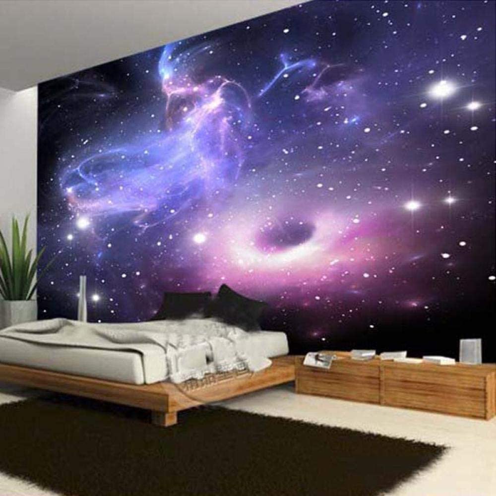 Papel Pintado Mural 3D Fantasía Universo Galaxia Espacio Papel Pintado Mural 3D Papel Pintado De Pared Carteles De Pared Pegatina De Pared Borde Autoadhesivo Ladrillo Baño Dorm 200(ancho)x150(alto) cm