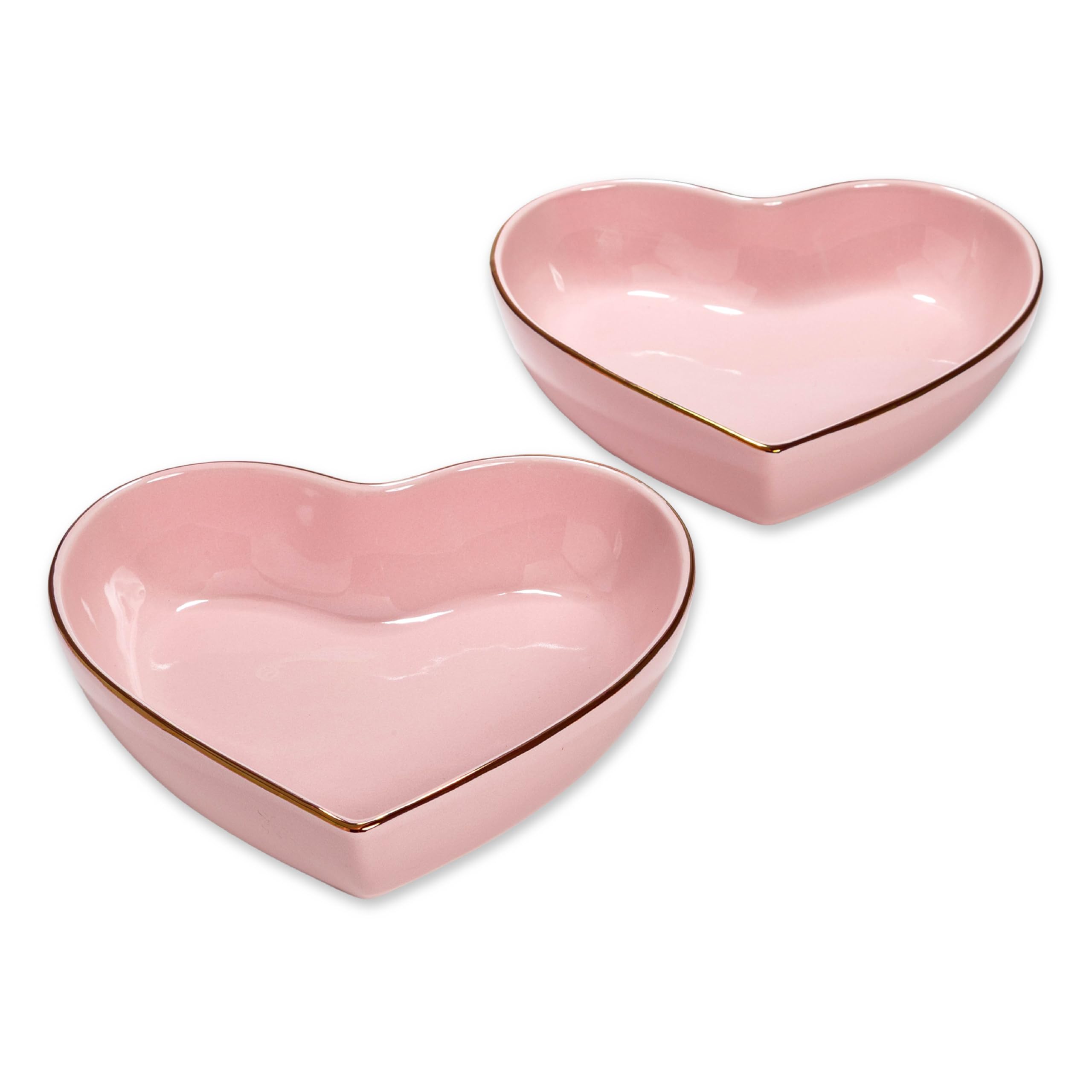 Amazon.com: Paris Hilton 2-Piece Heart Dish Set, Ceramic Stoneware