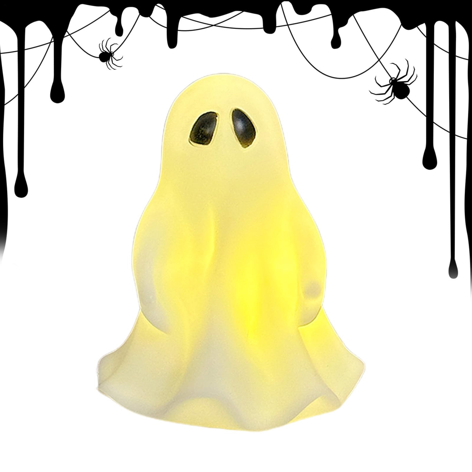 Uitseld Ghost Night Lamp - Decorative Ghost Night Light,Cute Decorative Ghost Lamp for Kids, Halloween Ghost Lamp Kids LED Nightlight