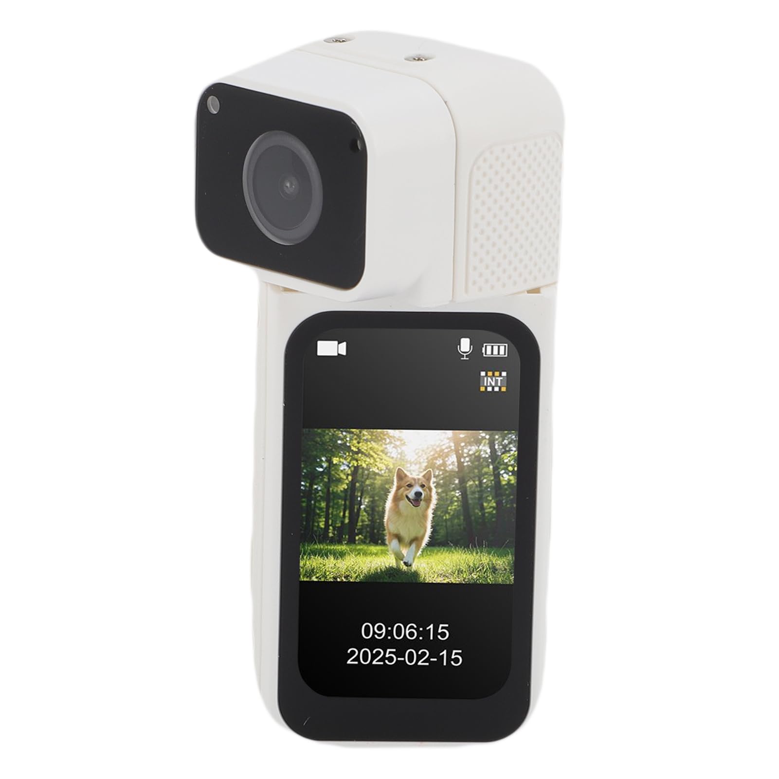 2.7K Body Worn Action Camera, 64GB 170° Ultra Wide Lens Wearable Camera, Compact with for Work Travel Outdoor Sports Pet Walking (White)-image-36