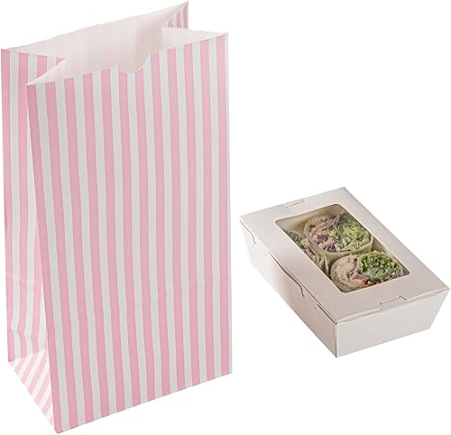 Vista 484 de Restaurantware Bag Tek - Bolsas de almuerzo desechables de 2 libras, 100 bolsas resistentes para llevar, parte inferior plana, ideal para Blanco