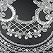 3 Yards Bling Paillette Lace Trims Sequins Embroidered Lace Trims for Bridal Accessories Supply 9inch (22cm) Wide White Color