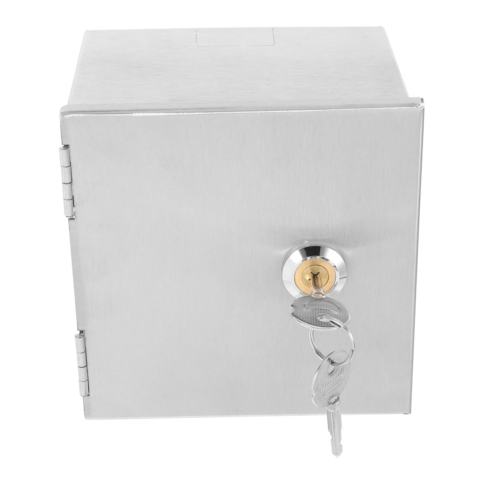 Healeved Scatola Elettrica da Esterno con Serratura Involucro Elettrico Resistente alle Intemperie in Acciaio Inox Cassetta di Protezione per Prese e Cavi con Installazione a Parete