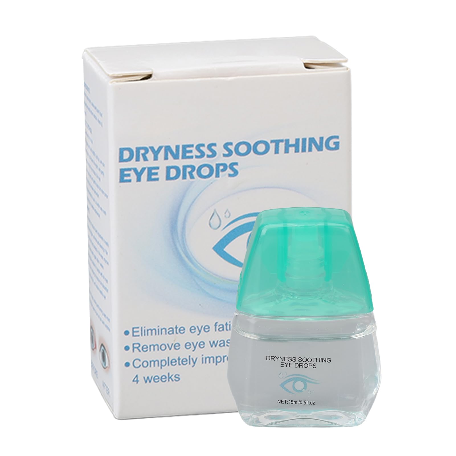 Gouttes Oculaires Hydratantes, 15 Ml, Gouttes Oculaires, Soulagement Sec, Gouttes Oculaires, Douleur Sèche, Fatigue, Rougeurs, Gouttes Protectrices Lubrifiantes pour les Yeux