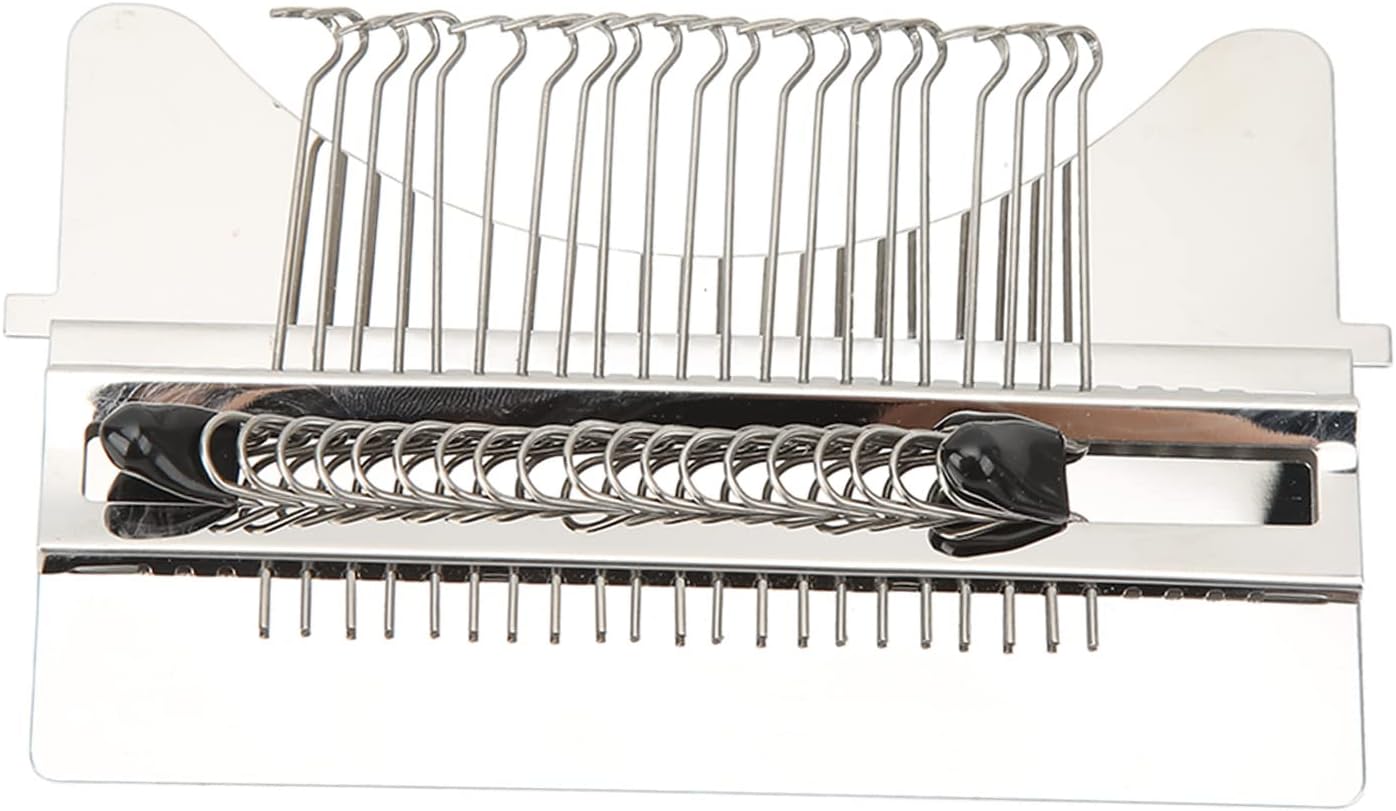 21 Hooks Darning Loom Machine, Simple Operation Wooden Small Weaving Loom for DIY Artful Patterns, Knitting, Designing, Mending Jeans and Clothes
