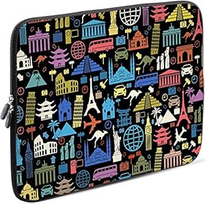 Sidorenko 11-11,6 Zoll Laptop Hülle - Laptoptasche kompatibel für MacBook/Chromebook aus Neopren, Mehrfarbig, 42 Designs zur Auswahl