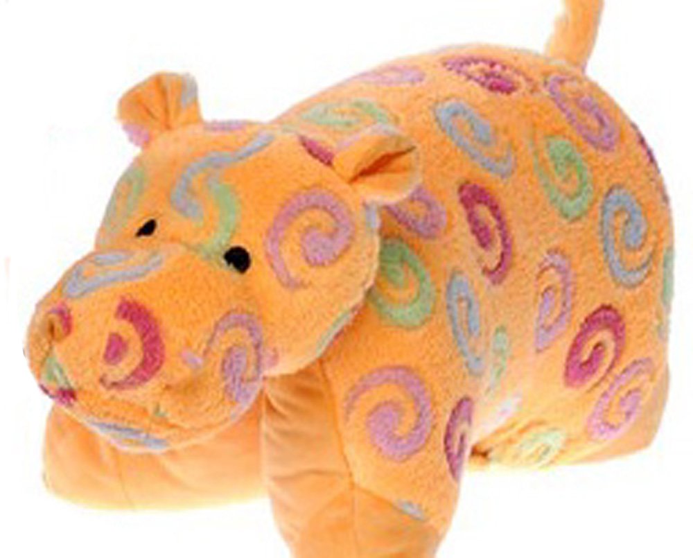 orange hippo stuffed animal