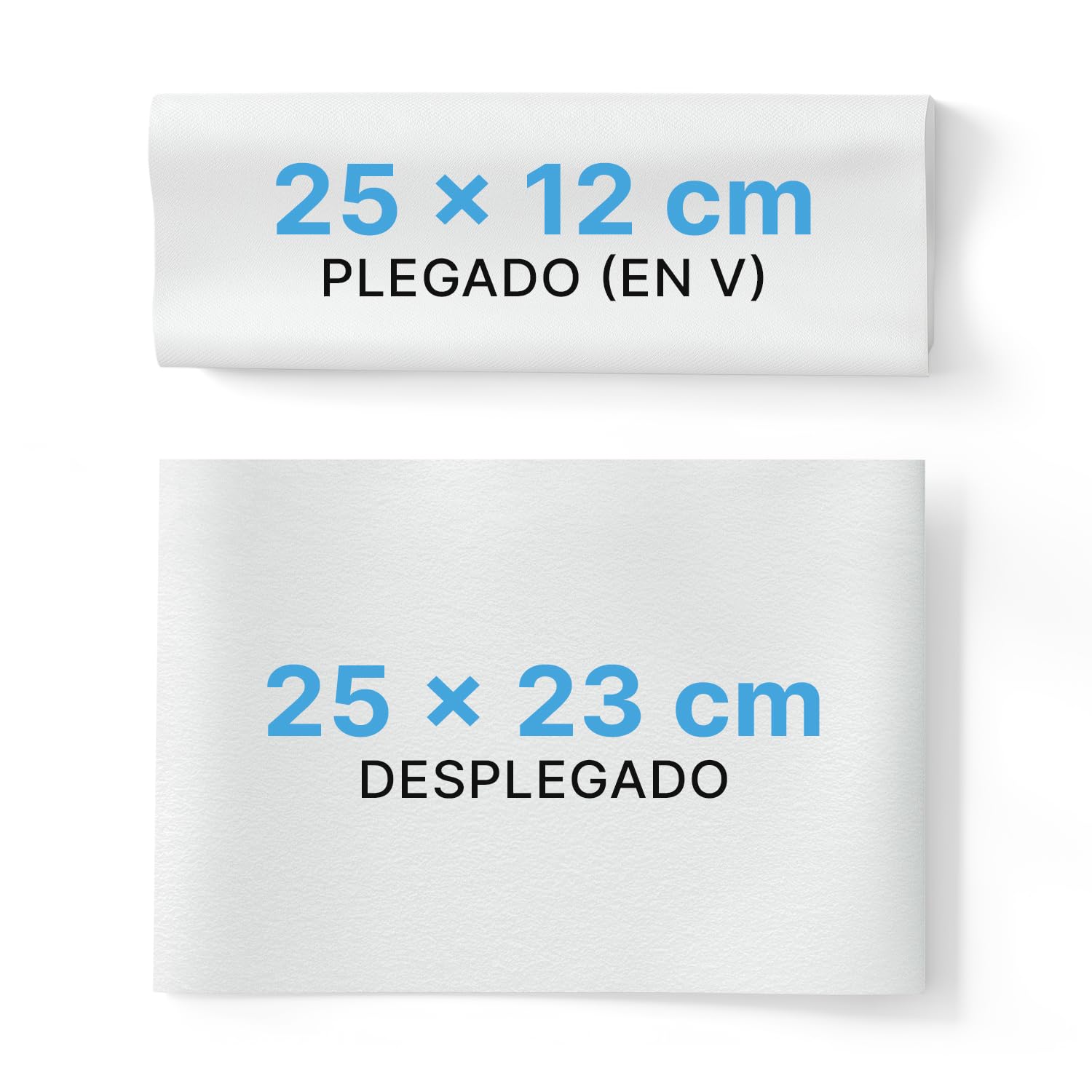 ARNOMED papel secamanos 10.000 uds, toallas secamanos de 1 capa con pliegue en V, 25x23cm de cocina, papel manos baño natural, 20x250, toallas para manos para dispensador
