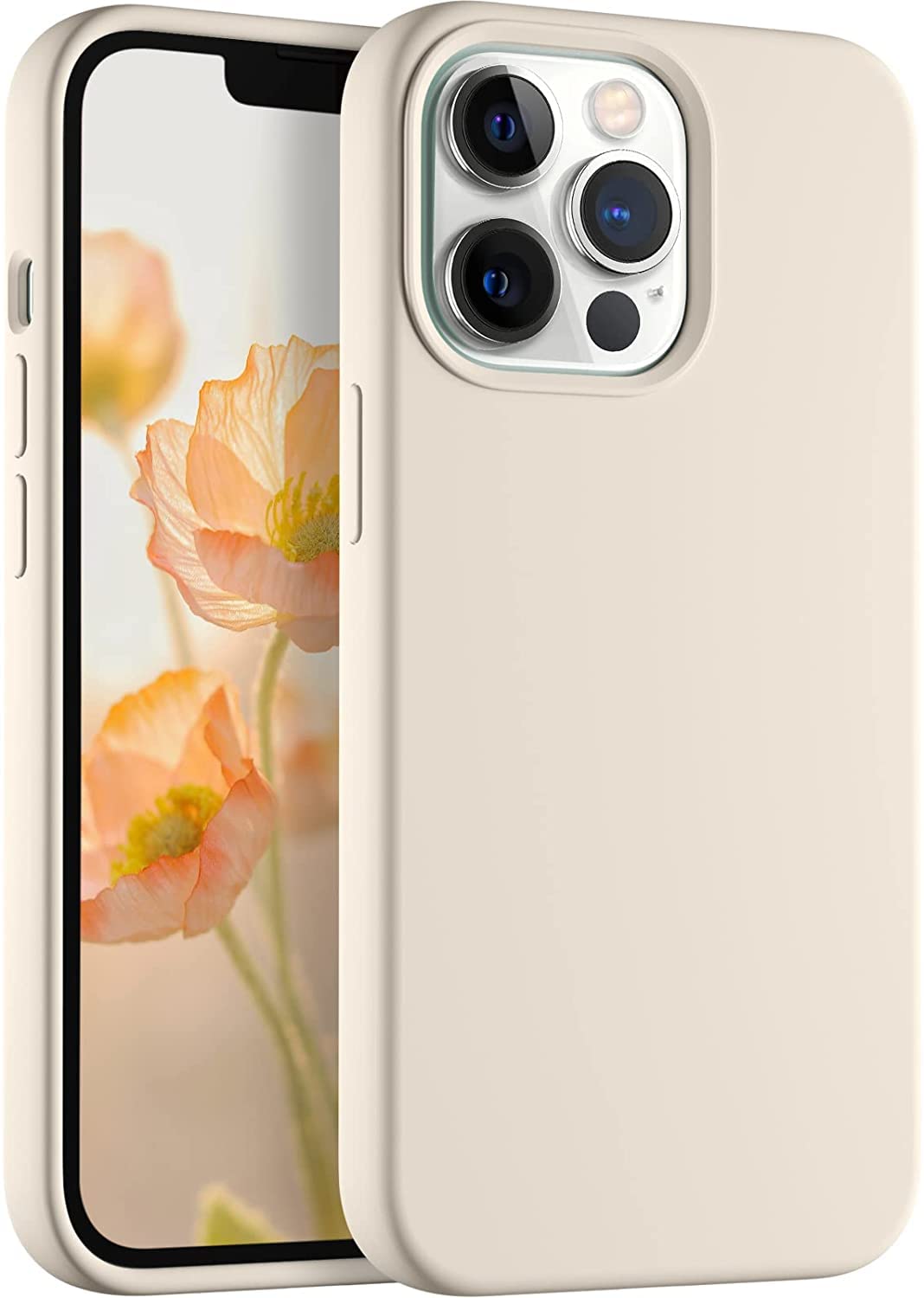 M Cart Compatible with iPhone 13 Pro Max Case (2021) Matte Texture Liquid Silicone Phone Cases 6.7 Inch Non-Slip Full Body Protective Shockproof Cover with Soft Microfiber Lining (Stone Grey) (B09NXR31WL) Amazon Price History, Amazon Price Tracker