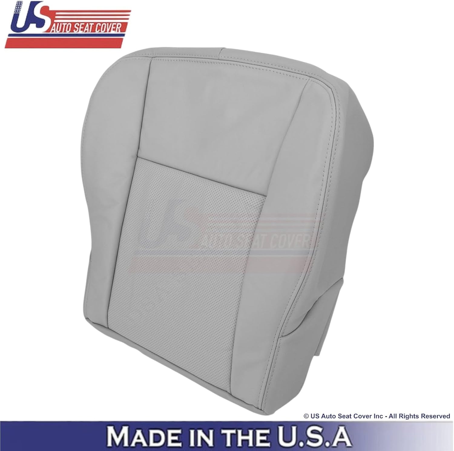 2003-2007 fits Cadillac CTS Leather Front OEM Replacement Seat Covers Gray