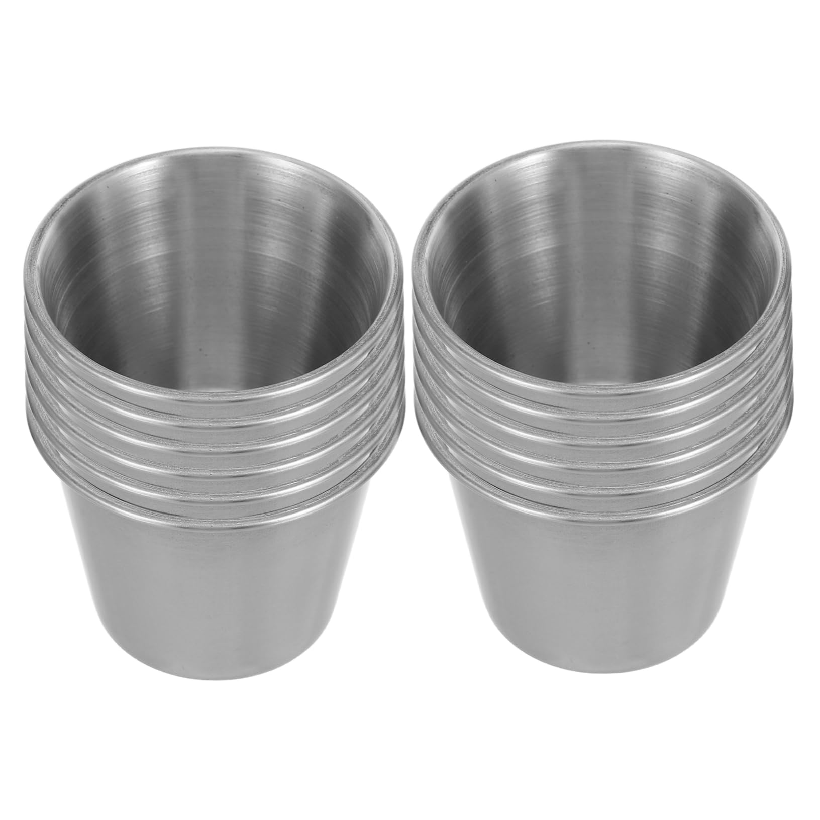 Gobelets portables anti-casse ERINGOGO : 12 tasses à shot en acier pour fêtes sans débris