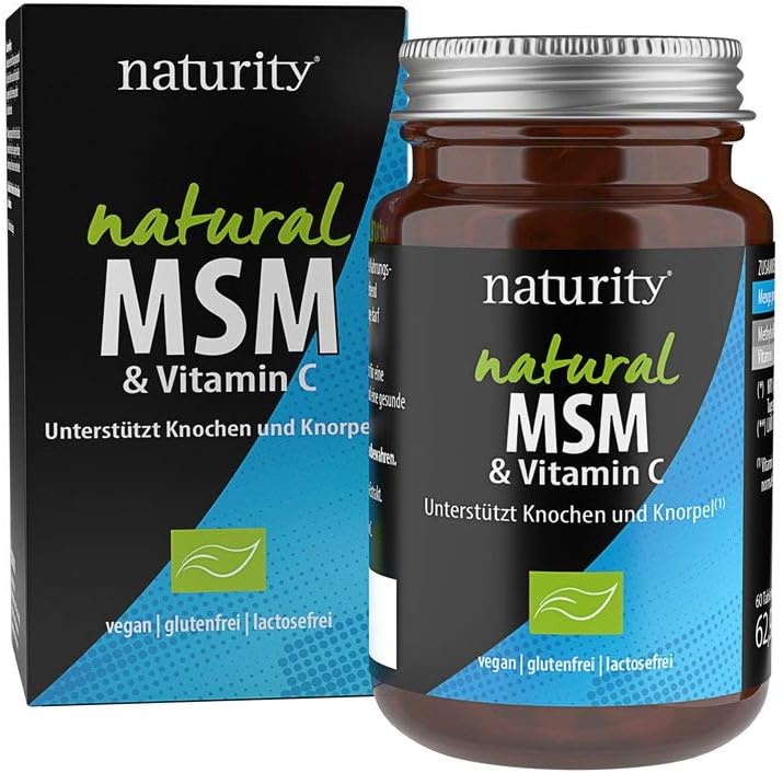 NATURITY Natural MSM & Vitamin C mit organischem, veganem Schwefel