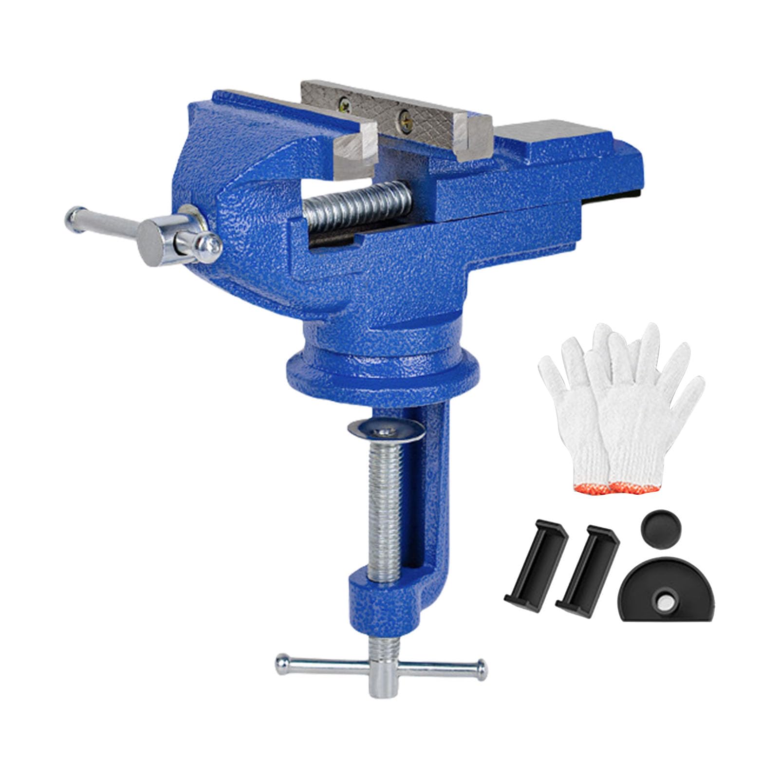 360 Degree Rotating Benches Vises Cast Iron Table Vises Electric Drill Stand for Woodworking Metal Clamping Tool Woodworking Benches Vise